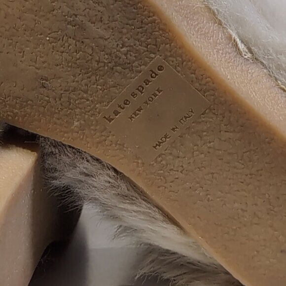 Kate Spade Yeti Boots Size 7 ITALIAN Womens 7 Boots Blonde Fur Snow Boots - Picture 5 of 7